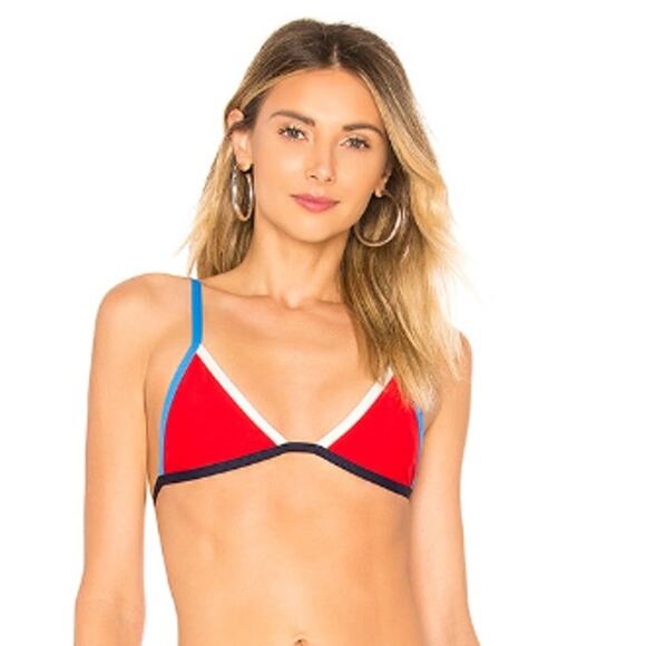 Tavik Other - Tavik Swimwear NWT Size Large Jett Swim Separates Red Triangle Bikini TOP Only